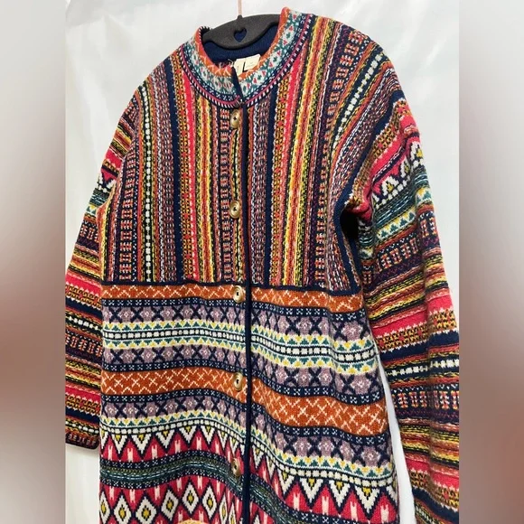 Anthropologie Moth Livia Intarsia Cardigan - Picture 3 of 11